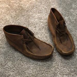 Brown leather shoes
